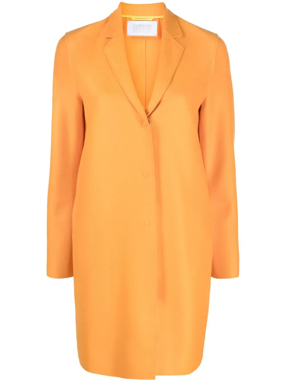 

Harris Wharf London concealed-fastening coat - Orange