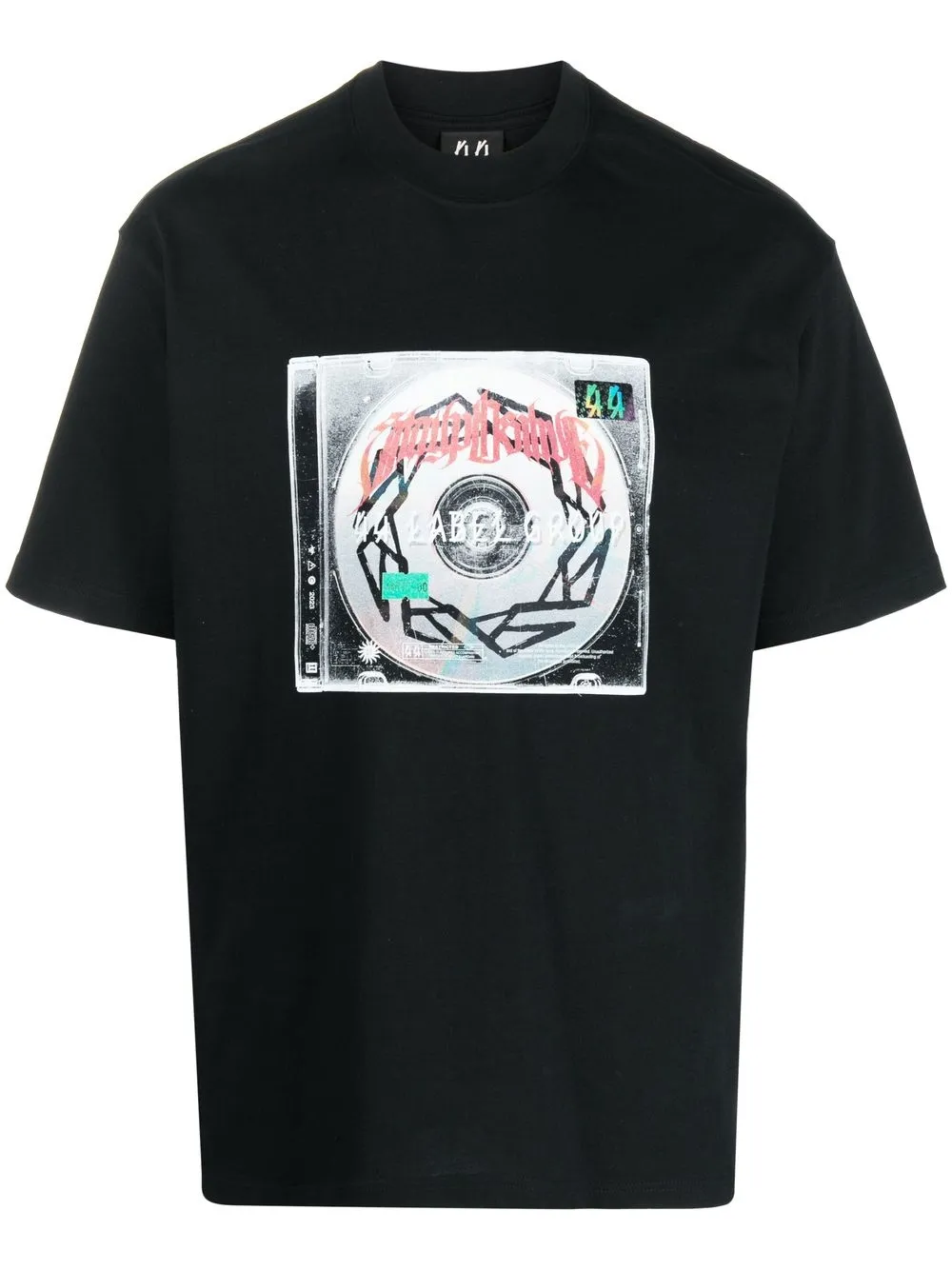 44 Label Group Graphic-print Short-sleeve T-shirt In Schwarz