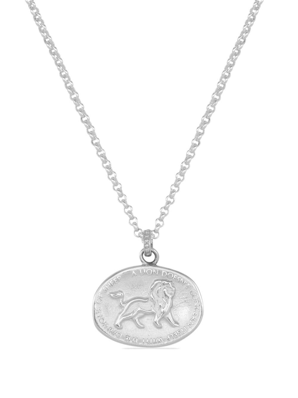 Dower & Hall Inspiring Lion Halskette In Silver
