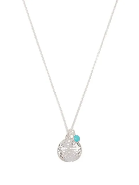 DOWER AND HALL turquoise-embellished pendant necklace