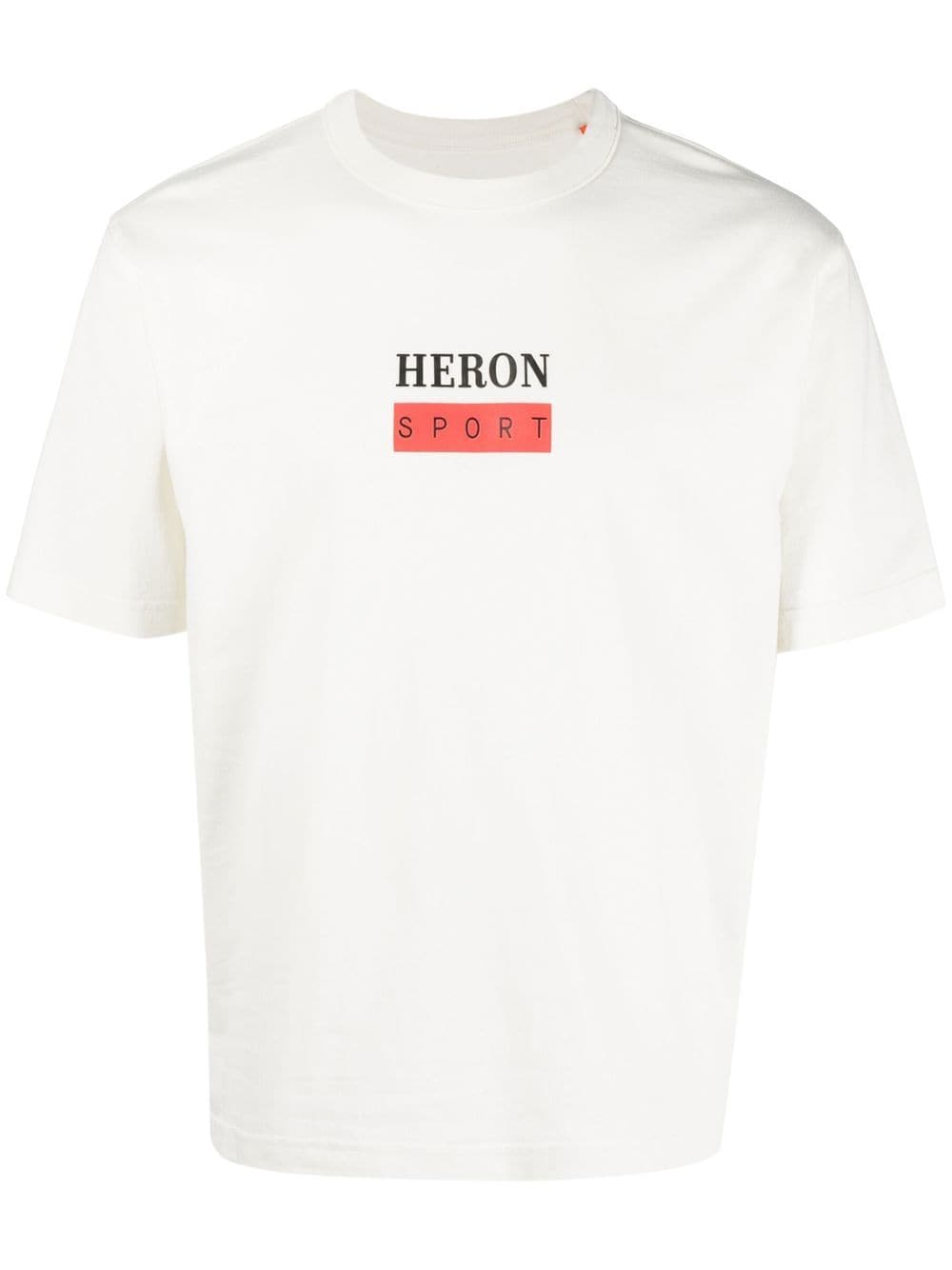 Heron Preston Logo Print Cotton Jersey T-shirt In White,black