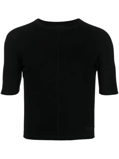 Y-3 crew-neck organic cotton T-shirt