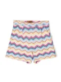 Missoni Kids zig-zag pattern shorts - Yellow