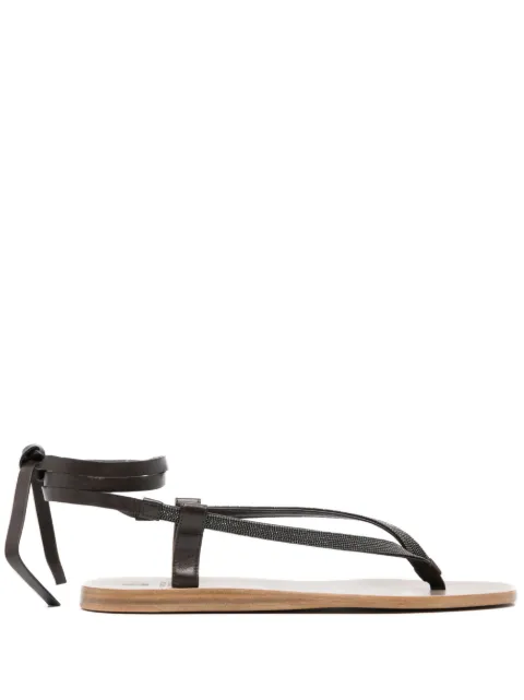Brunello Cucinelli sandalias con tira en el tobillo y tacón de 115mm