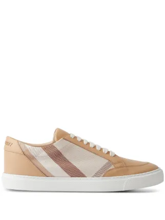 Burberry Check cotton leather Sneakers Neutrals FARFETCH IE