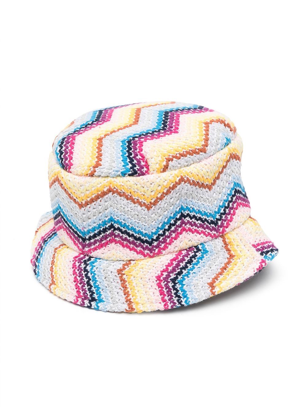 

Missoni Kids zigzag-print bucket hat - White