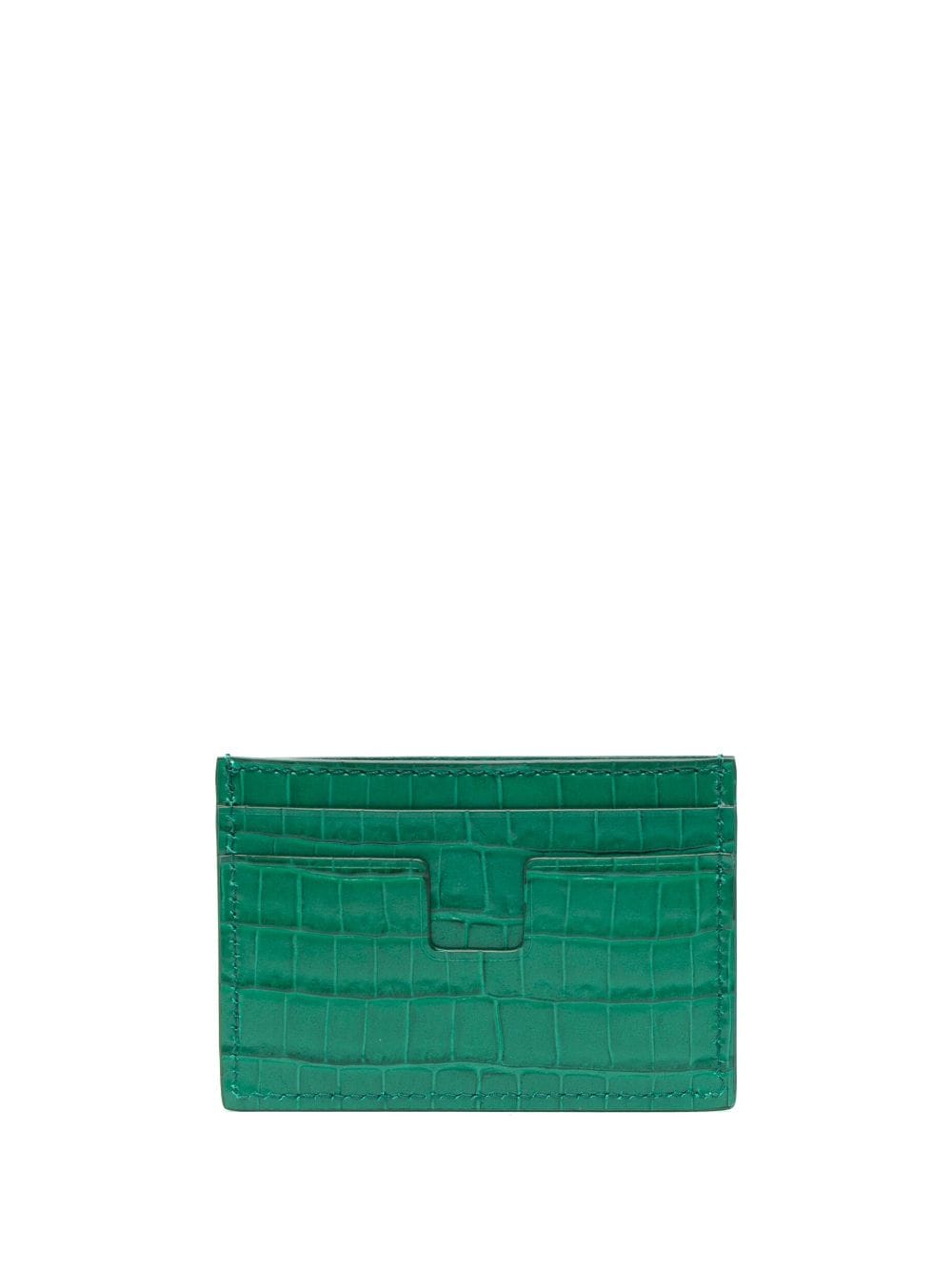 TOM FORD Embossed crocodile-effect Leather Cardholder - Farfetch