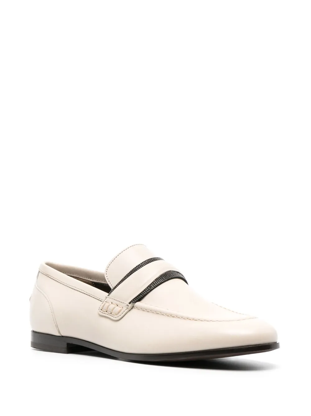 Brunello Cucinelli Loafers verfraaid met kralen - Beige