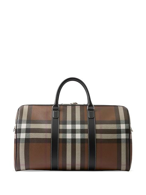 Burberry exaggerated-check holdall bag