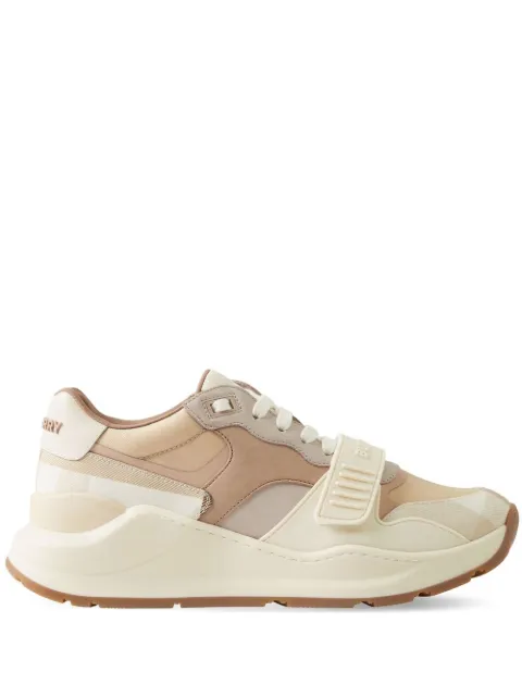 Burberry check panelled-detail sneakers