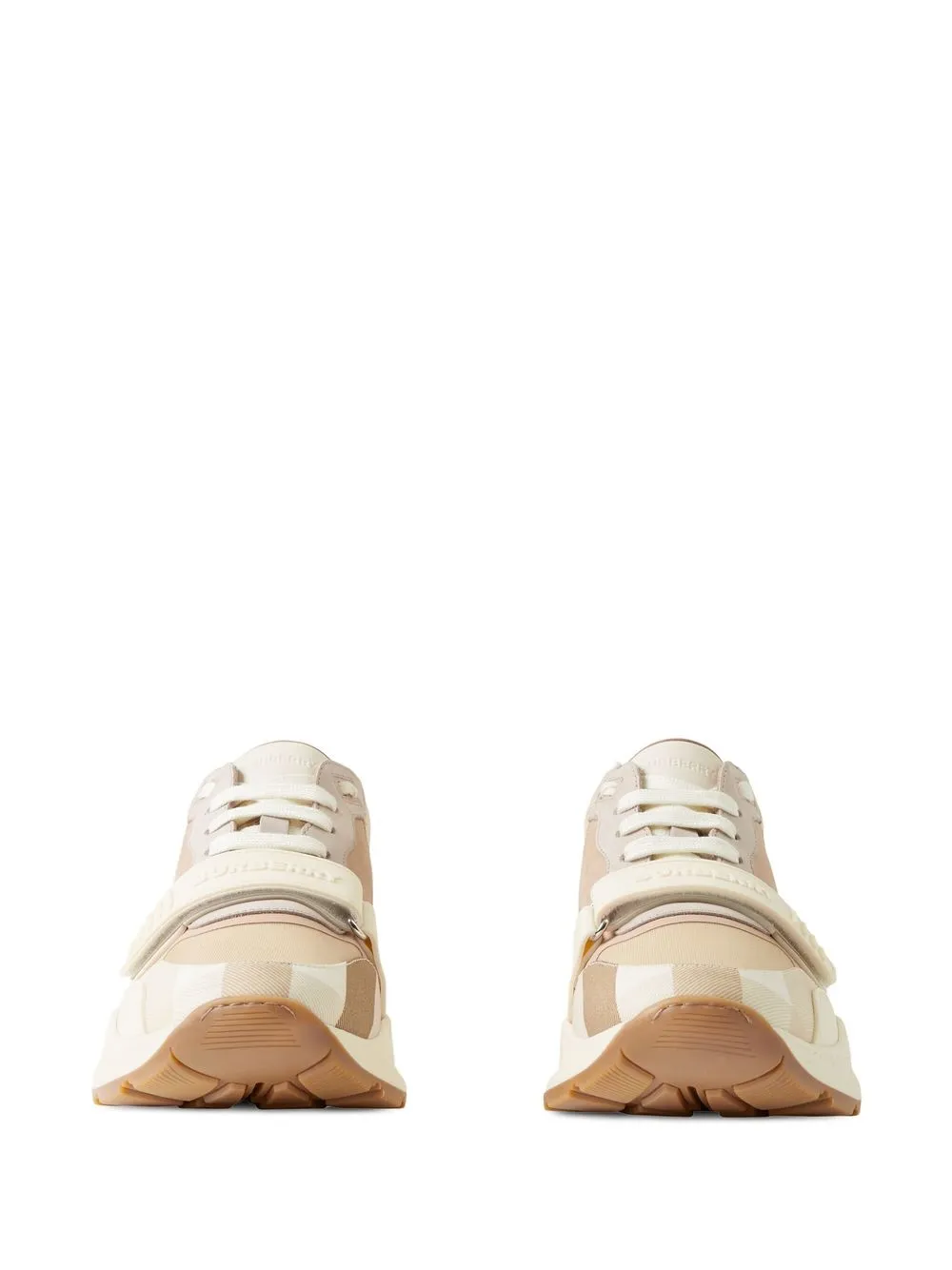 Burberry Geruite sneakers - Beige