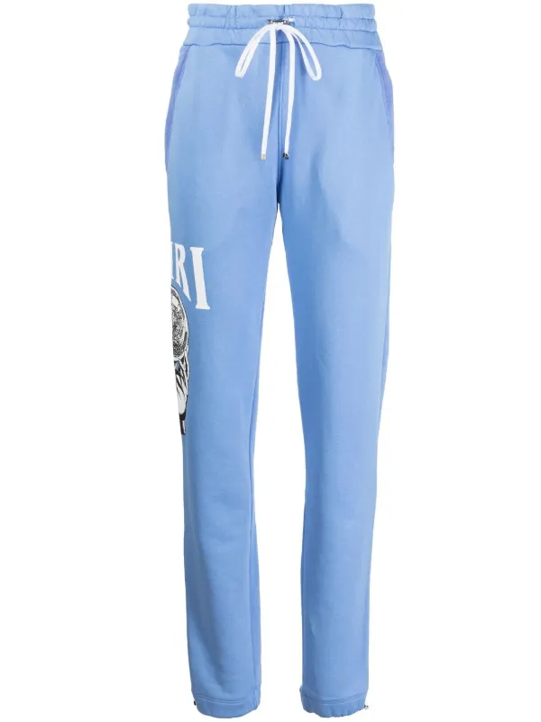 Amiri Graphic-print Drawstring Sweatpants in Blue