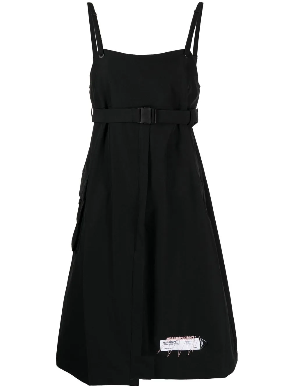 

Musium Div. buckle-fastening belted dress - Black