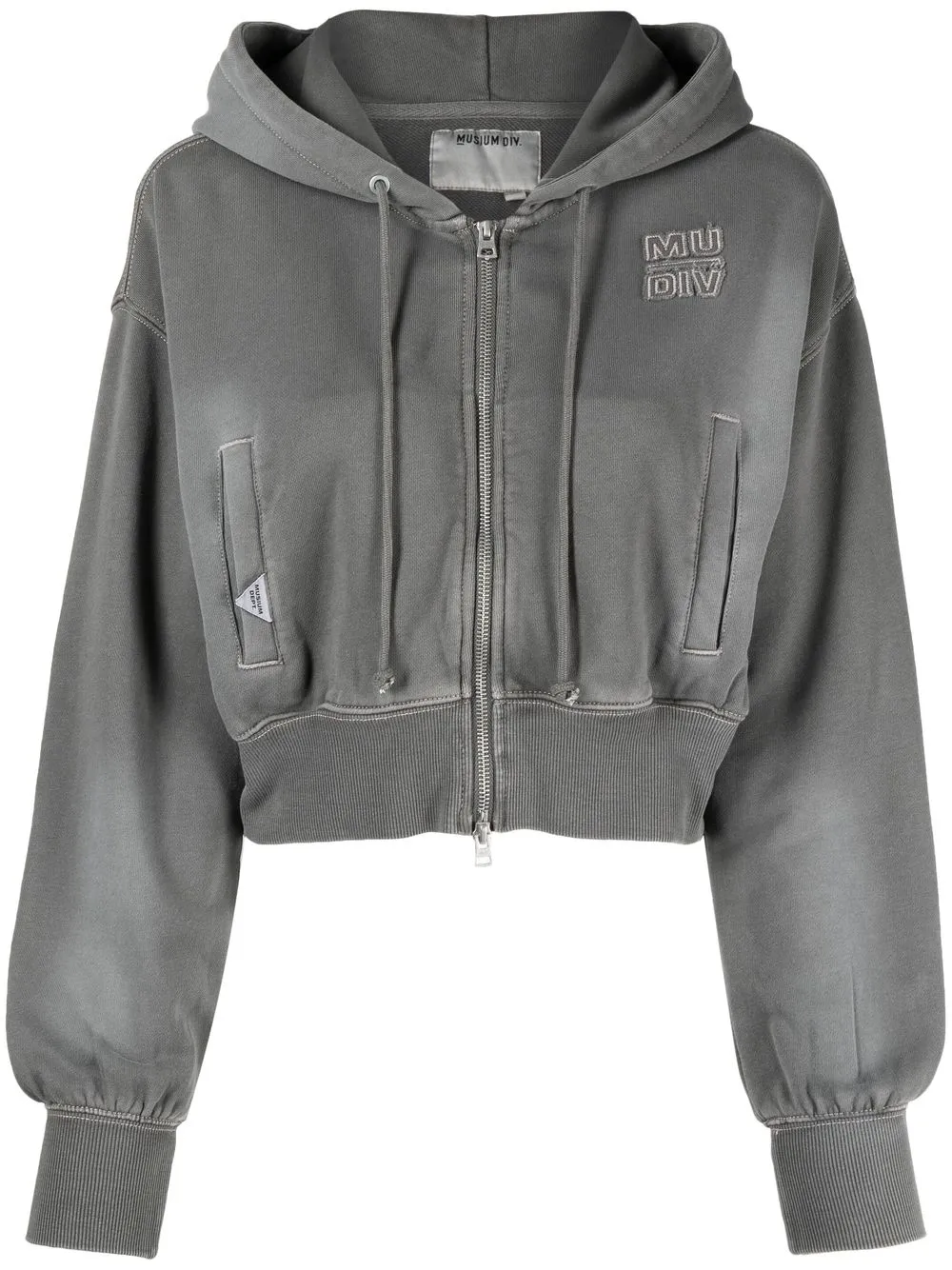 

Musium Div. hoodie con logo bordado - Gris