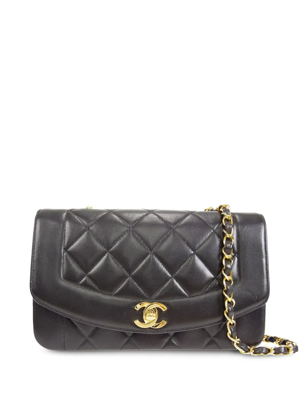 

CHANEL Pre-Owned bolsa de hombro Diana pequeña 1995 - Negro