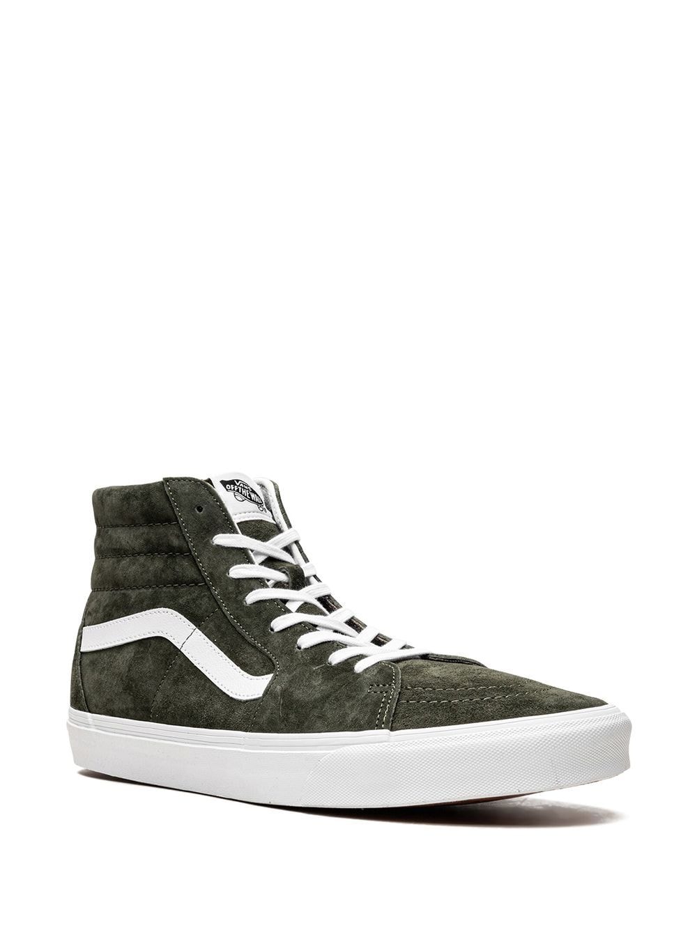 Shop Vans Sk8 Hi Zamszowe Pig Suede Sneakers In 绿色