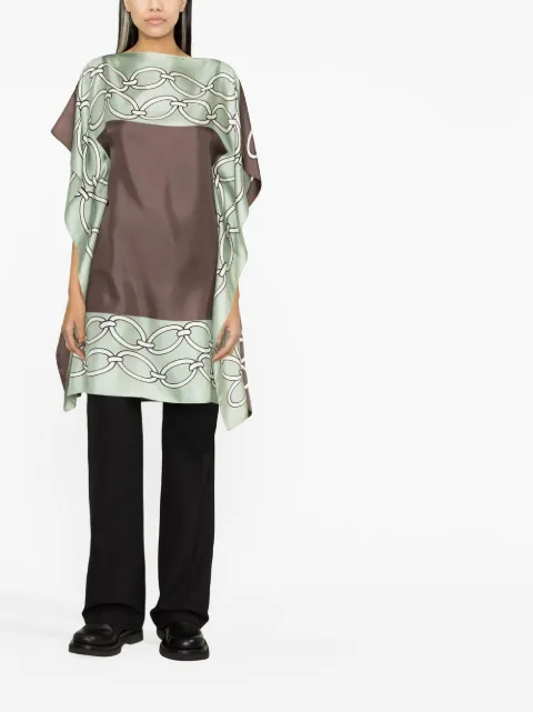 Valentino Garavani Chain 1967 Foulard-print silk dress BVA2W57SY - 1
