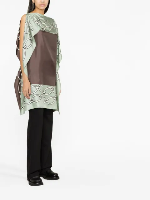 Valentino Garavani Chain 1967 Foulard-print silk dress BVA2W57SY - 3