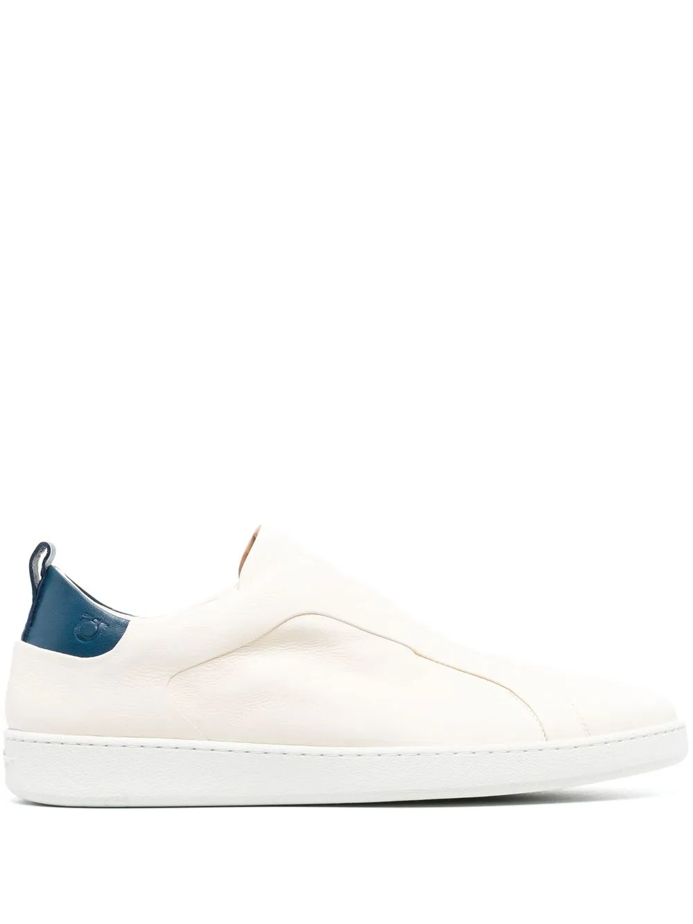 

Ferragamo slip-on leather sneakers - Neutrals