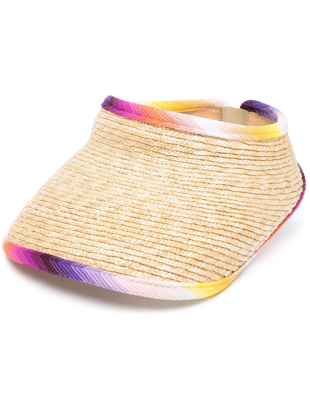 Missoni Embroidered Straw Visor In Multicolor | ModeSens