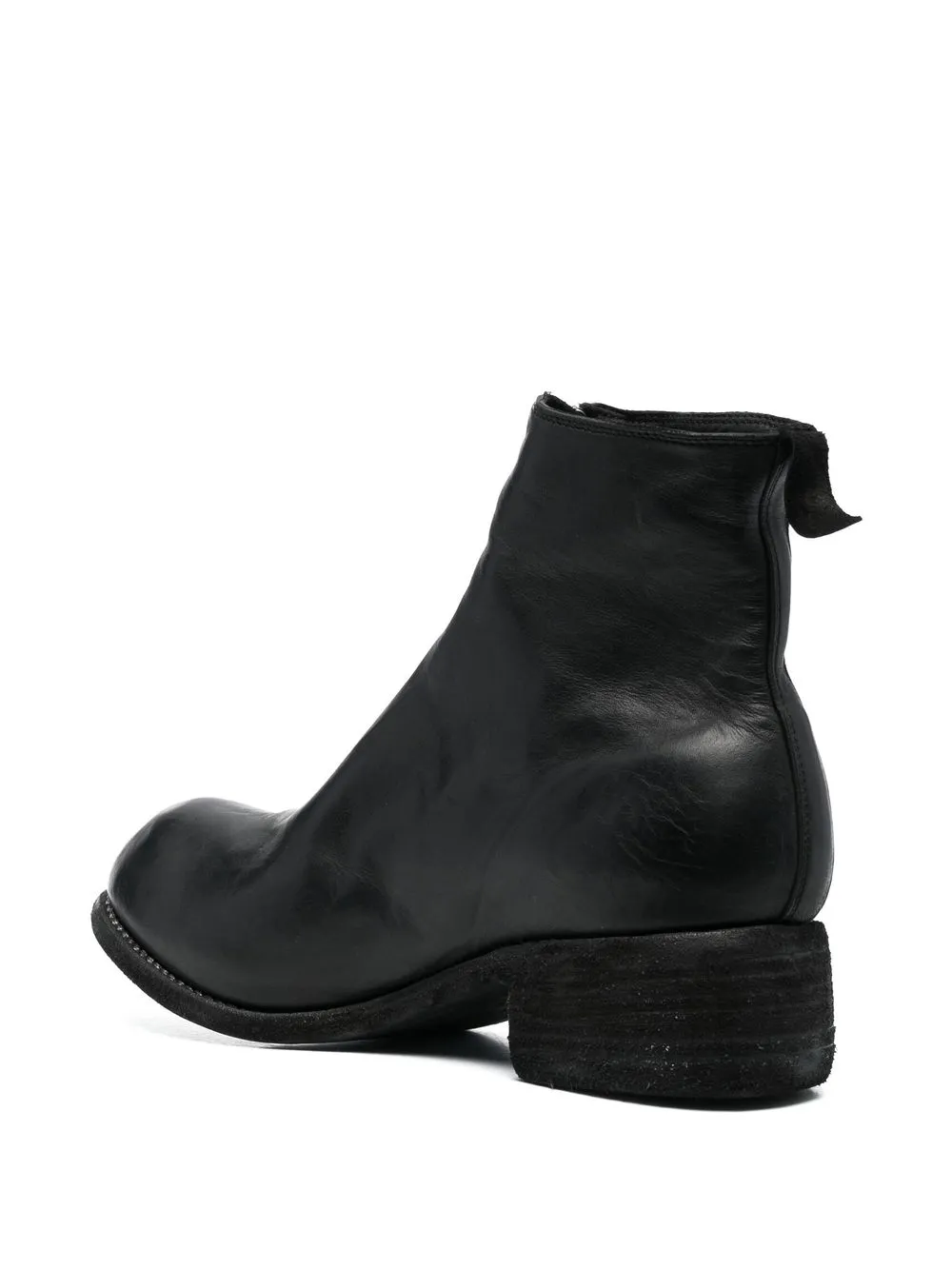 Guidi Zip-up Ankle Boots In Black