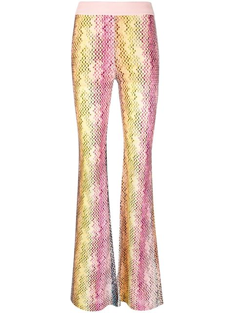 Missoni flared zig-zag trousers