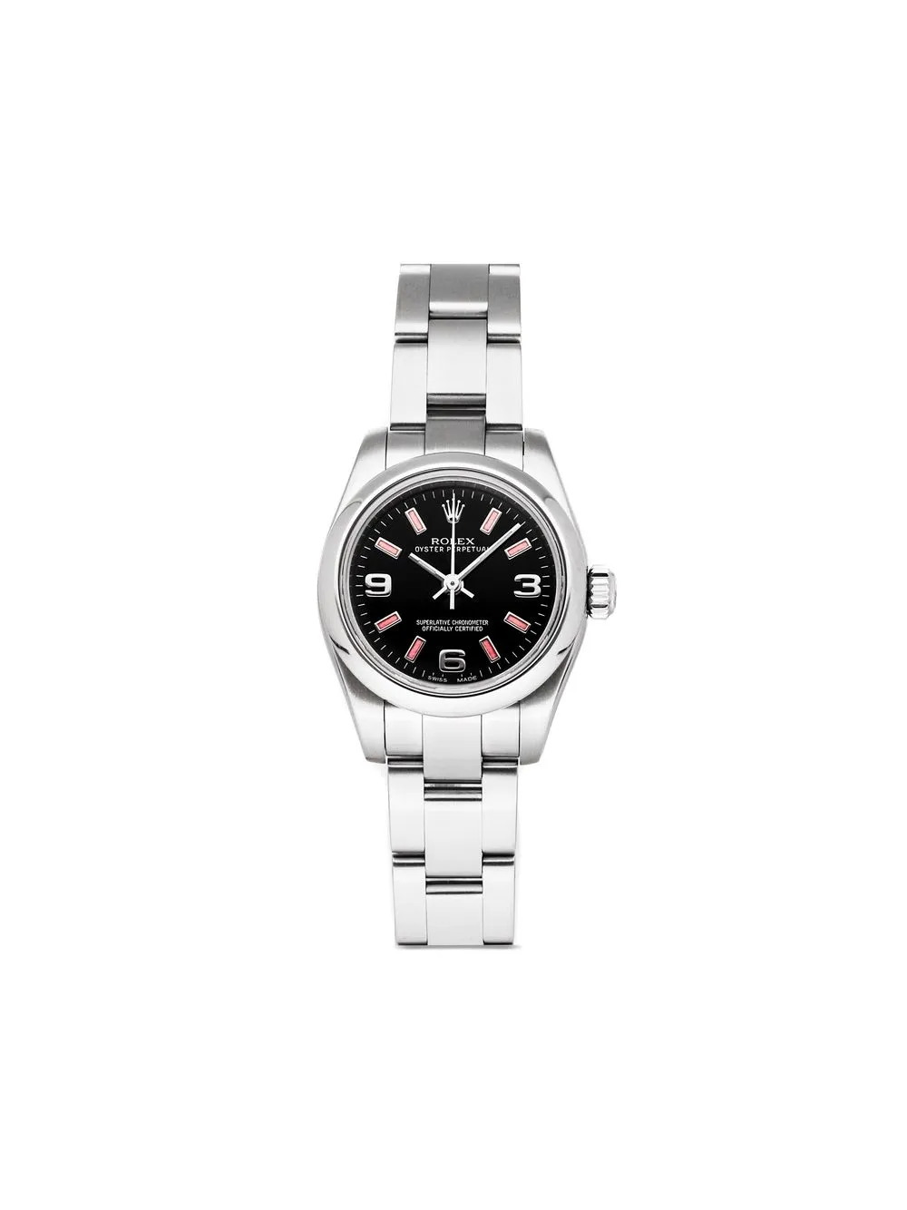 

Rolex 2015 pre-owned Oyster Perpetual 26mm - Black