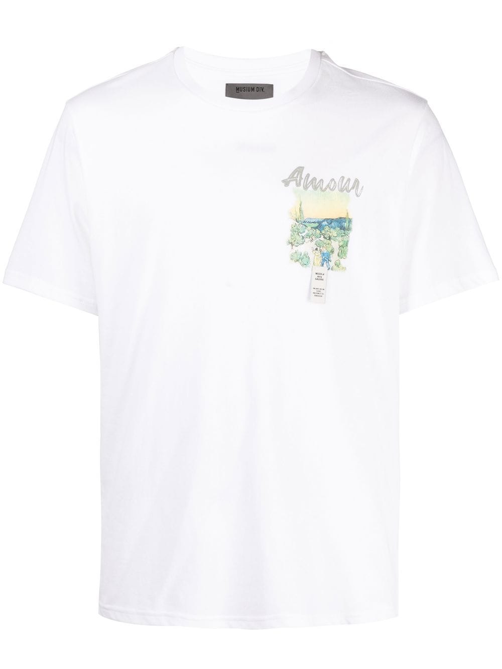 Musium Div. T-shirt Mit Van-gogh-print In White