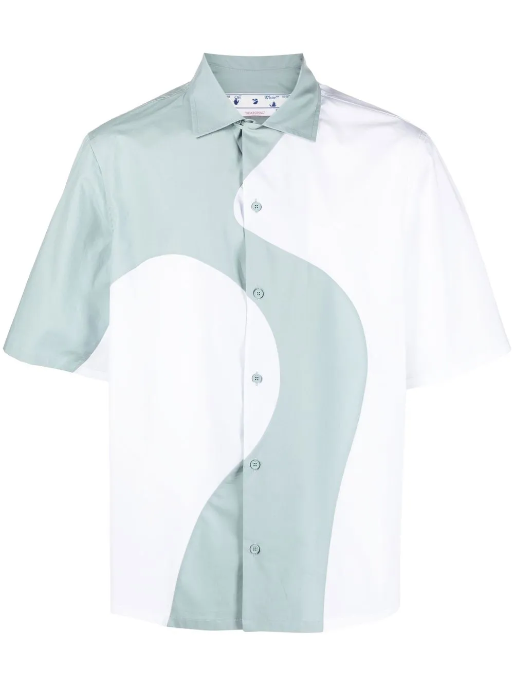 

Off-White graphic-print short-sleeved shirt