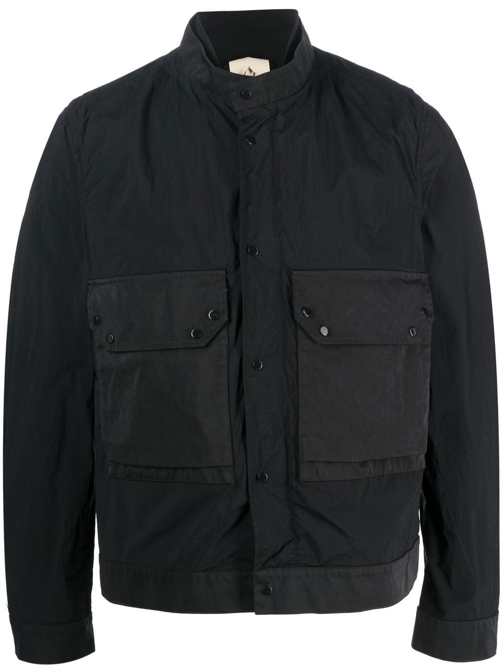 Shop Ten C Patch-pockets Bomber Jacket In Black