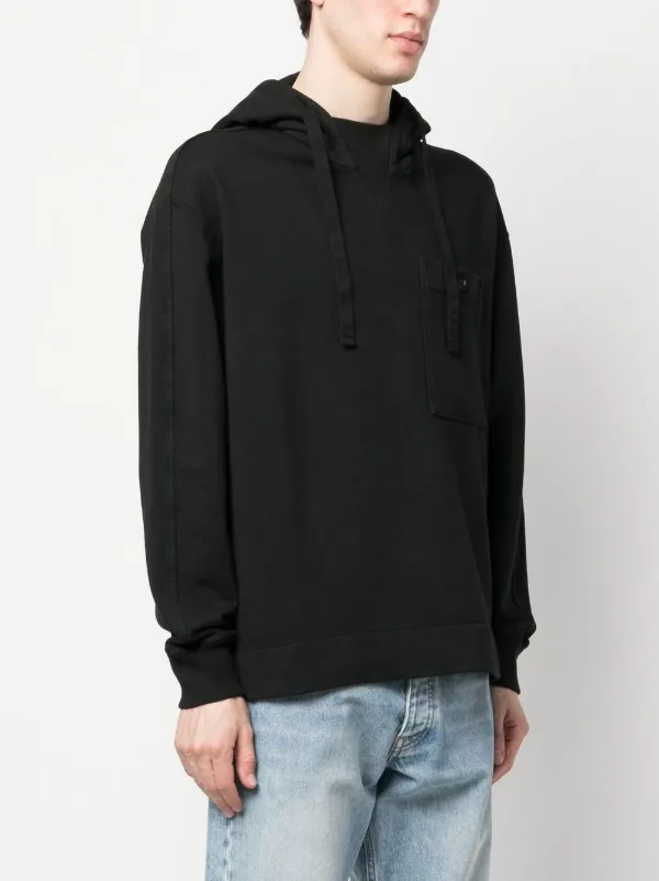 Ten C パッチポケットディテールパーカー Ten C パッチポケット パーカー | ブラック | FARFETCH JP