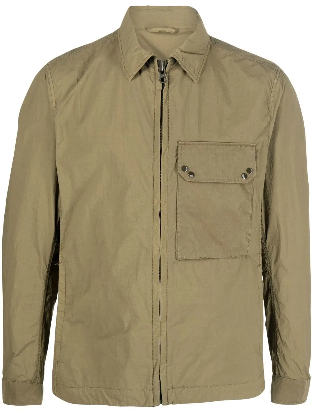 Ten C Polyamide Mid-layer Jacket In Green