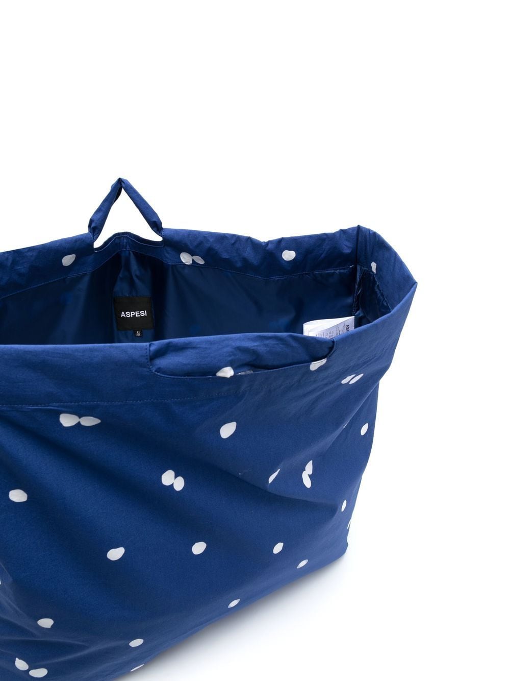 Shop Aspesi Print Tote Bag In Blue