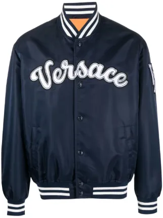 Versace ボンバージャケット | ブルー | FARFETCH JP