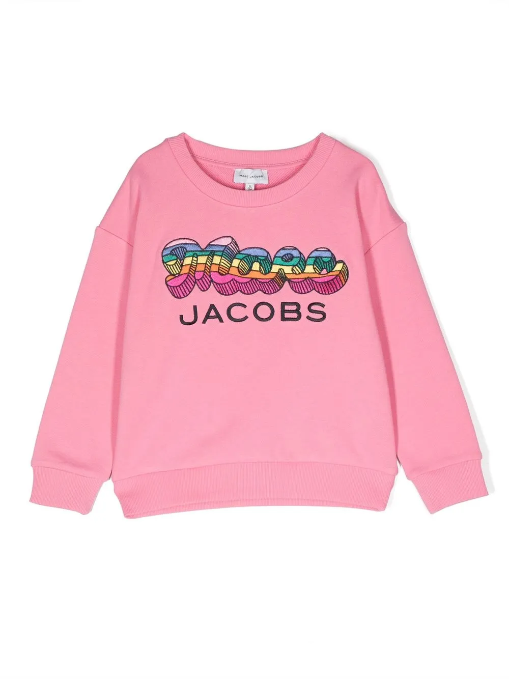 

Marc Jacobs Kids logo-embroidered crew-neck sweatshirt - Pink