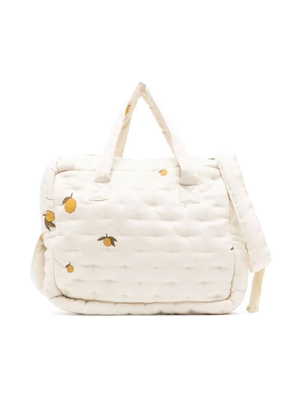 

Konges Sløjd lemon-print changing bag - White