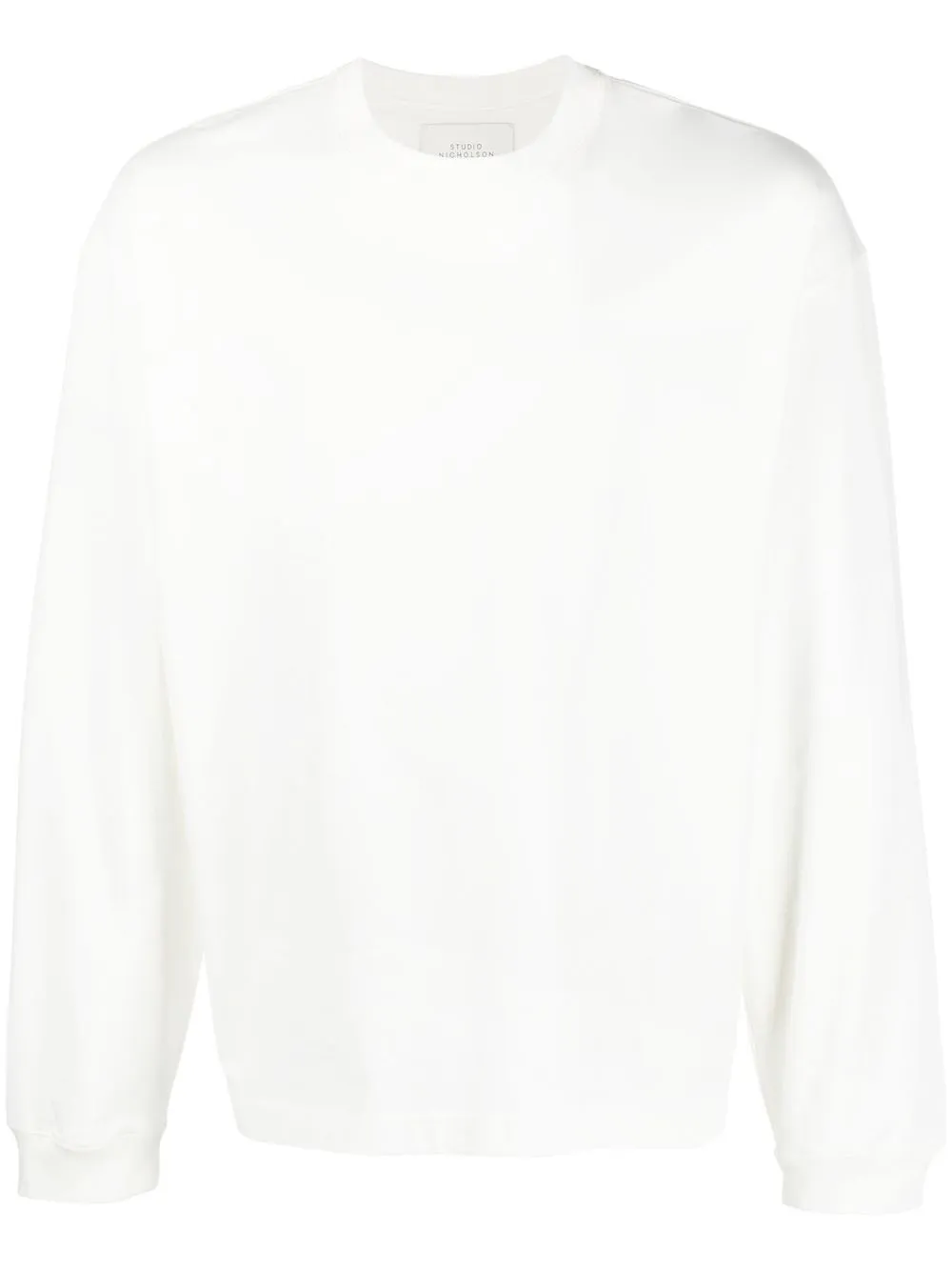 

Studio Nicholson long-sleeve cotton sweatshirt - White