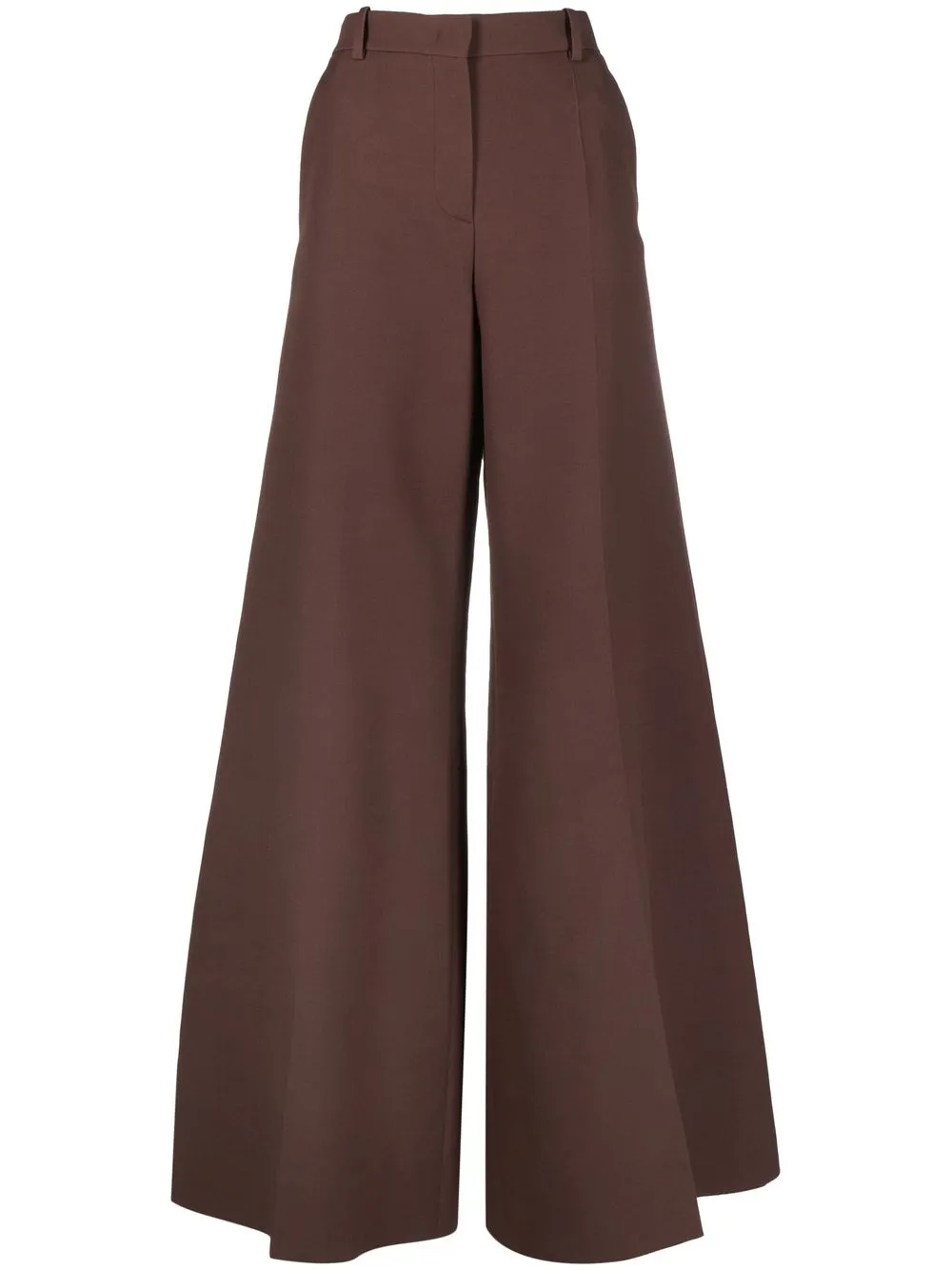 

Valentino Crepe Couture tailored flared trousers - Brown