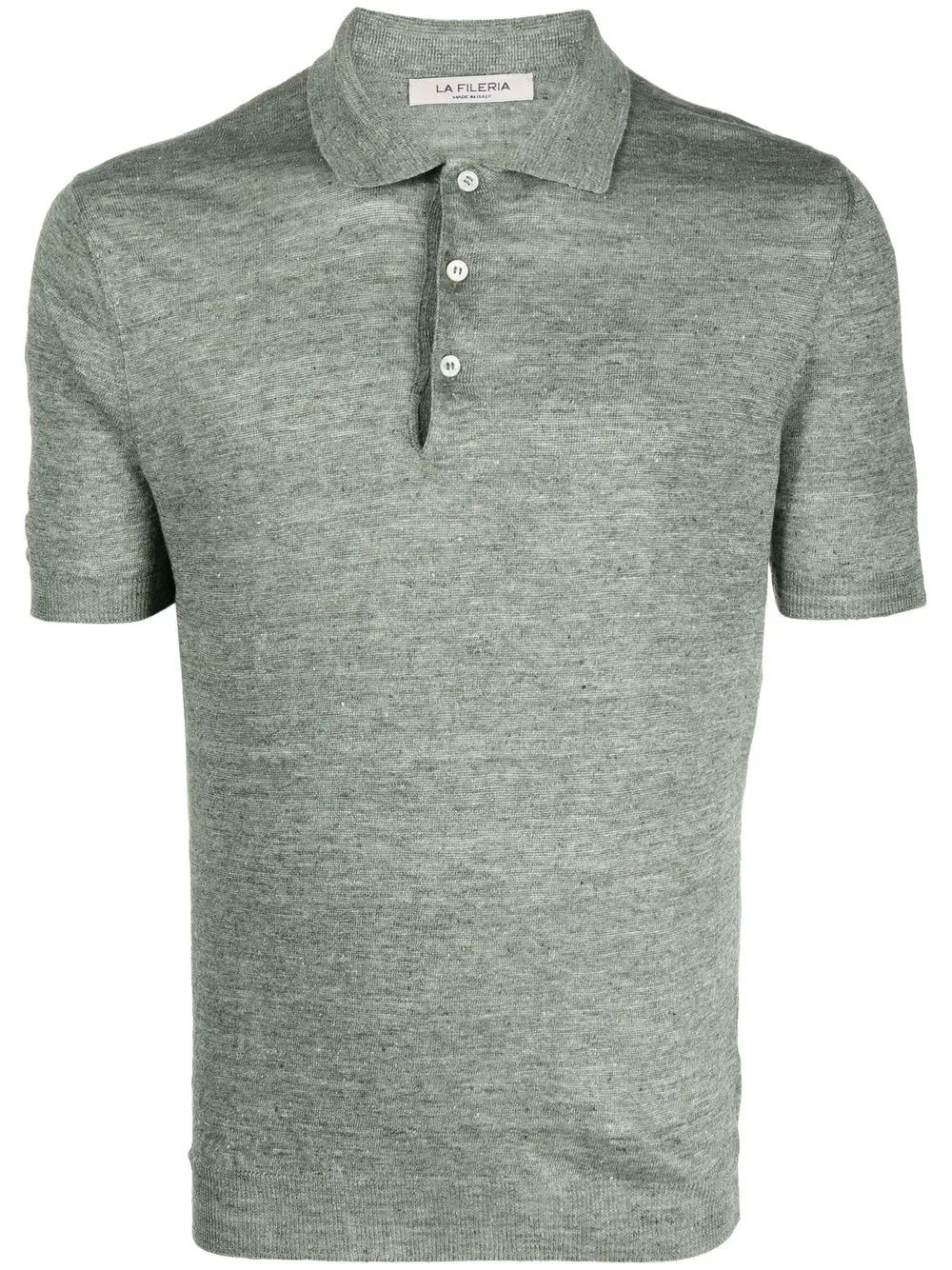 Fileria short-sleeved linen polo shirt