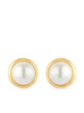 Susan Caplan Vintage 1980s pearl-embellished earrings - Gold