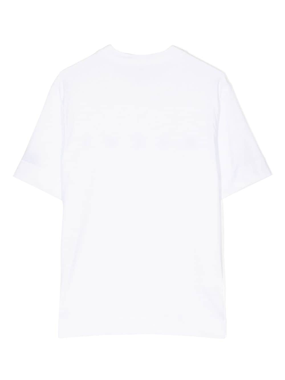 Marni Kids T-shirt met logoprint - Wit