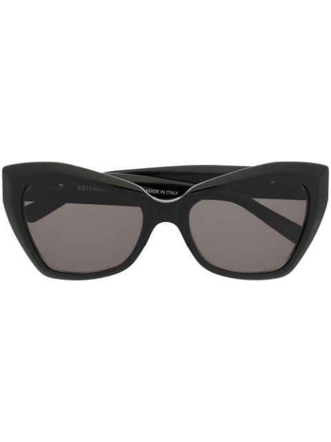 Balenciaga Eyewear monogram-plaque butterfly sunglasses Men