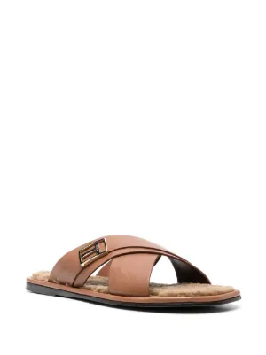 TOM FORD BRIGHTON ベルベット レザー サンダル ホワイト TOM FORD BRIGHTON ベルベット レザー サンダル ホワイト 靴