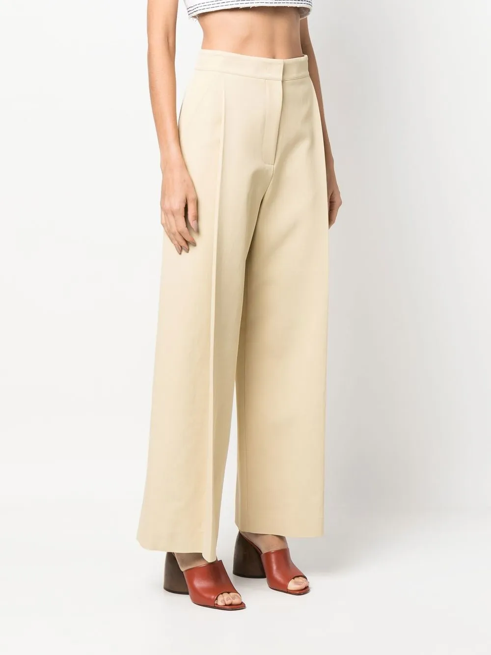 Recto wide-leg Pleated Trousers - Farfetch