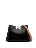 Furla Fleur patent-leather shoulder bag - Black