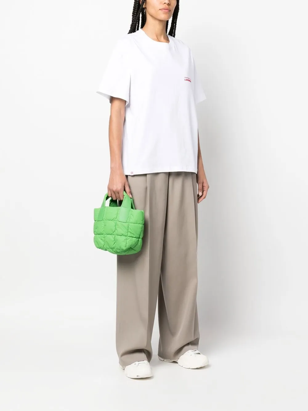 VeeCollective Gewatteerde shopper - Groen
