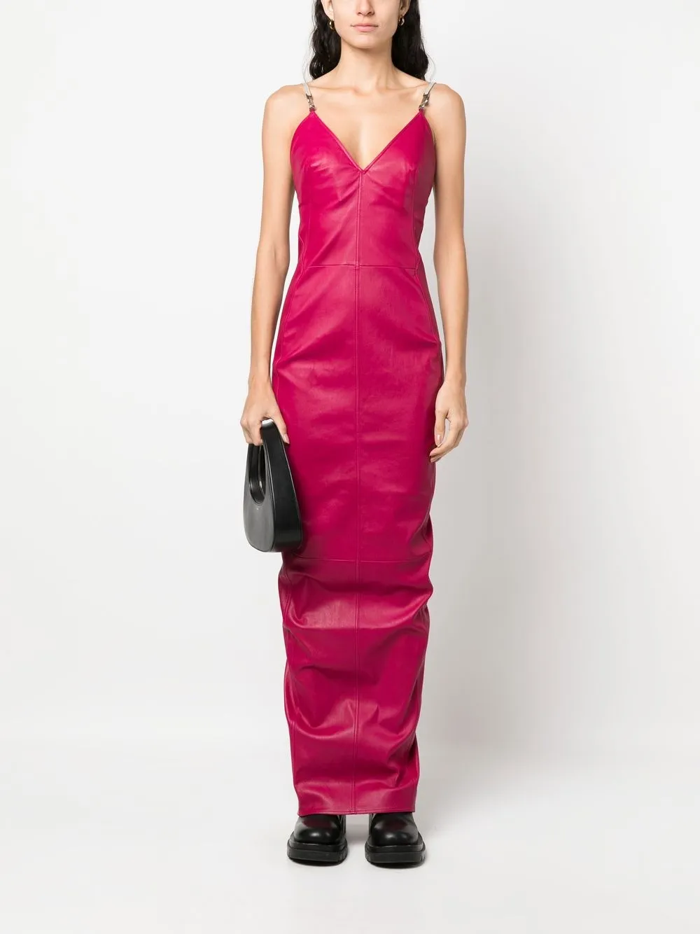 Rick Owens Maxi-jurk met split - Roze