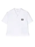 Dolce & Gabbana Kids button-up short-sleeve shirt - White
