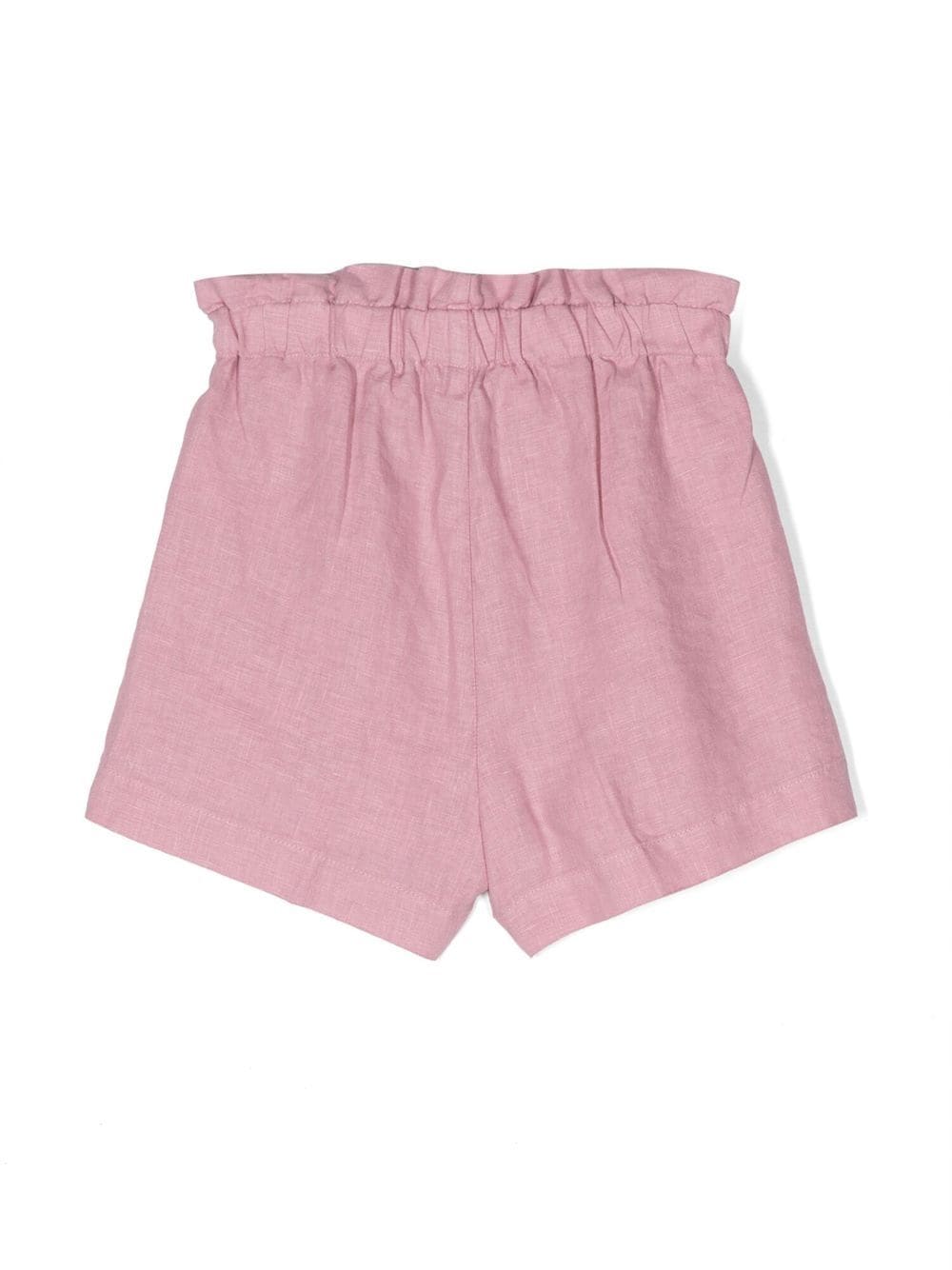 Shop Il Gufo Flared Elasticated-waistband Shorts In Pink