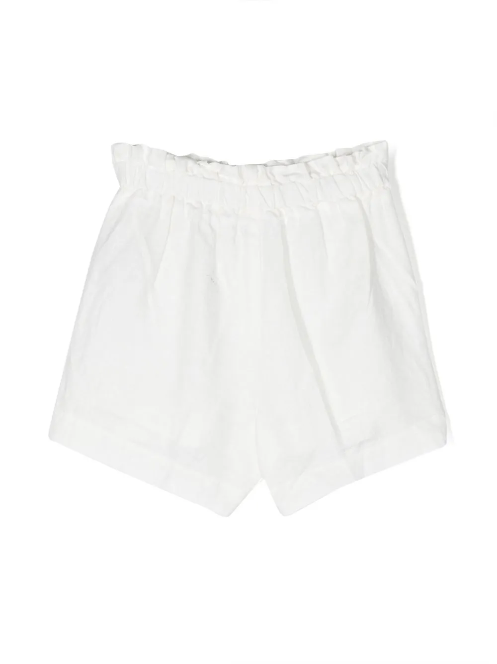 Il Gufo Shorts met elastische taille - Wit